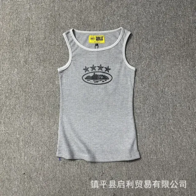 Broken Planet Ribbed Tank Top Five Stars Logo