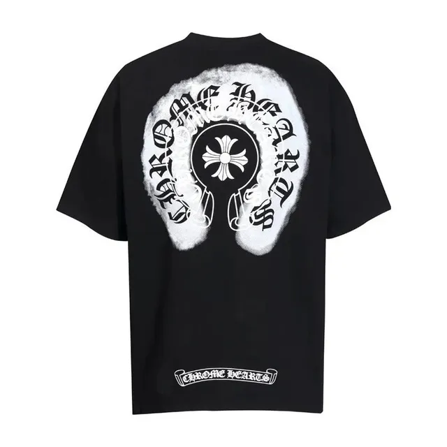 Chrome Hearts Graphic Tee Cross Logo Print