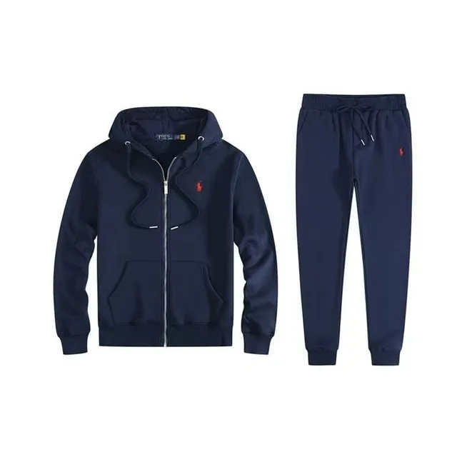 Polo Ralph Lauren Hoodie and Jogger Set Navy with Pony Logo
