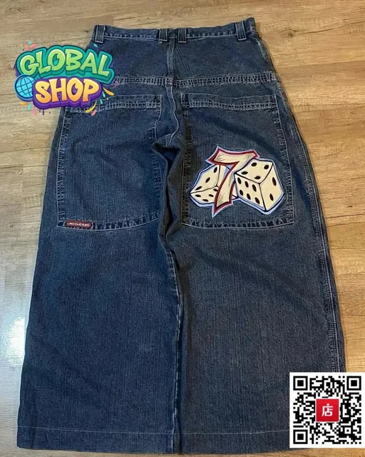 Baggy Jeans Dice Patch