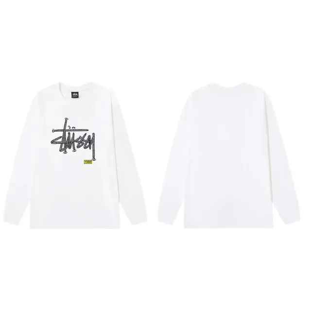 Stüssy Long Sleeve Tee Logo Print