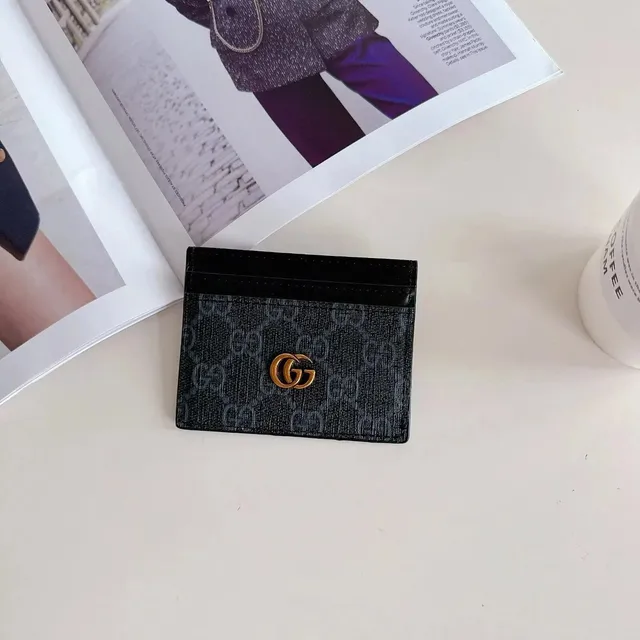 Gucci GG Marmont Card Holder Monogram Canvas