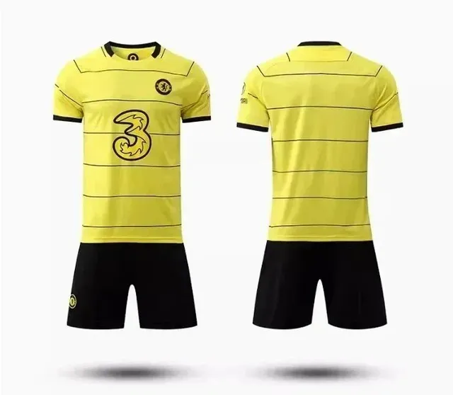 Adidas Chelsea FC Third Kit 2020-21 Yellow Striped