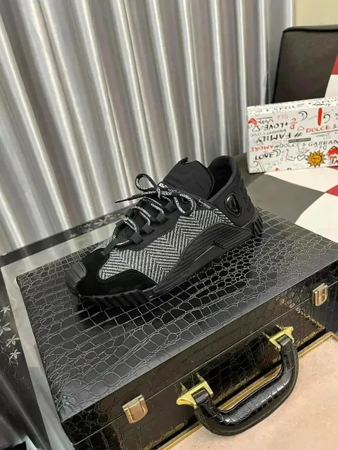 Dolce & Gabbana Andiamo Sneaker Herringbone Mesh
