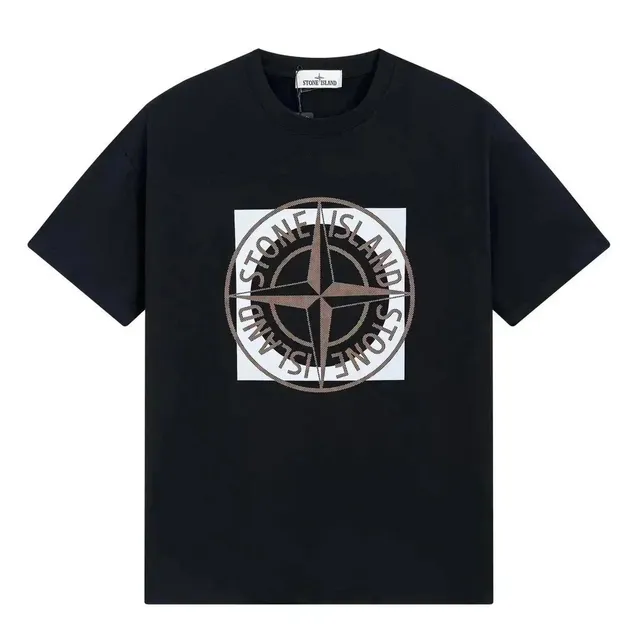 Stone Island Compass Logo T-Shirt Embroidered Compass