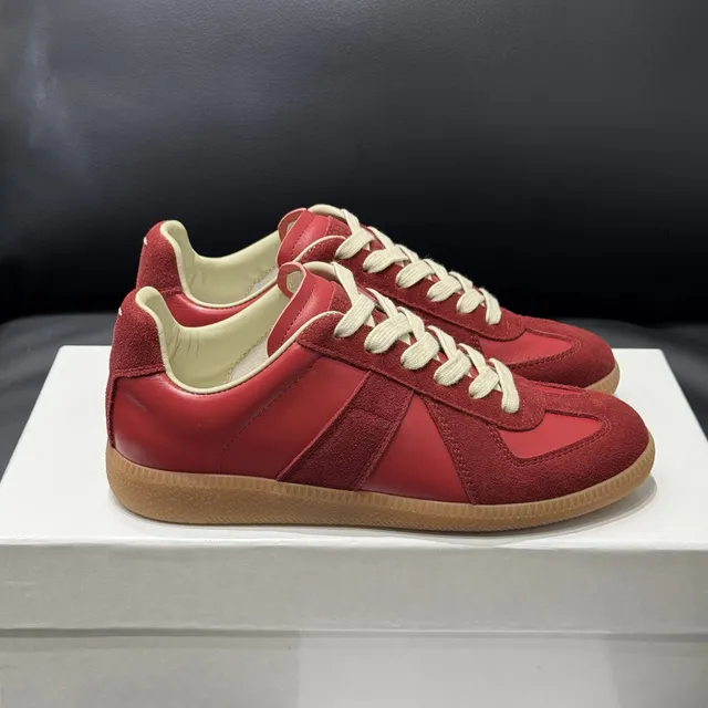 Maison Margiela Future Sneaker Red Suede Leather