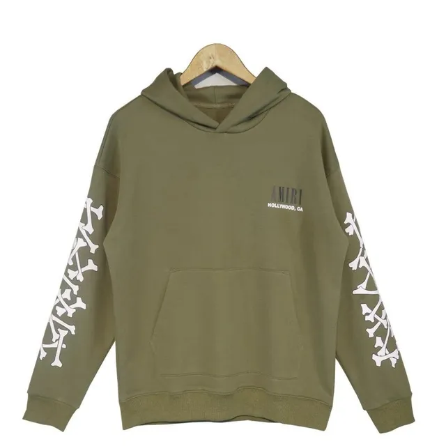Amiri Hoodie Crossbones Sleeve Print