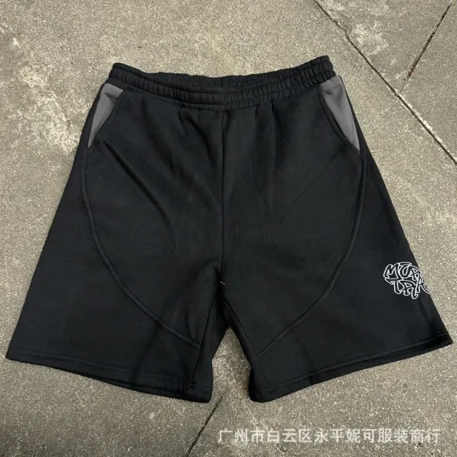 黑/灰色7分裤薄绒