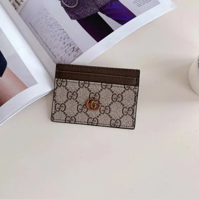 Gucci GG Marmont Card Holder Monogram Canvas