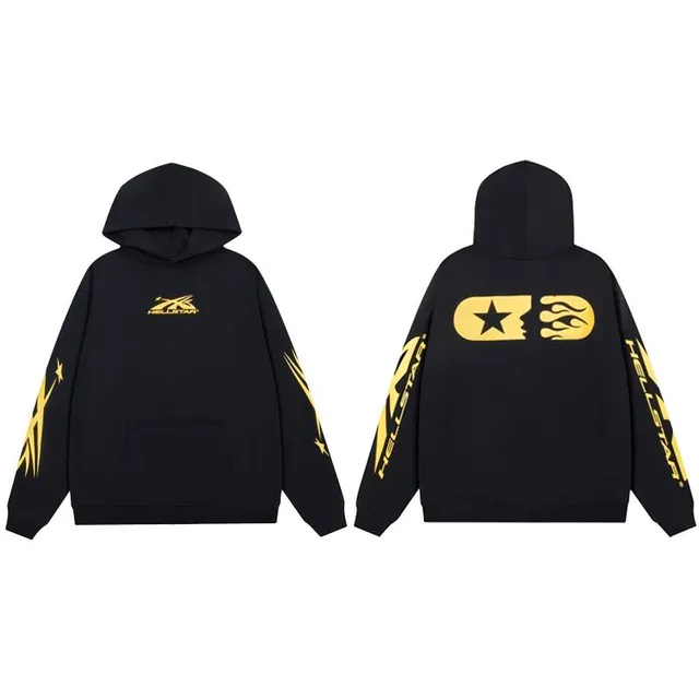 Hellstar hoodies sweatshirts Star Flame Print
