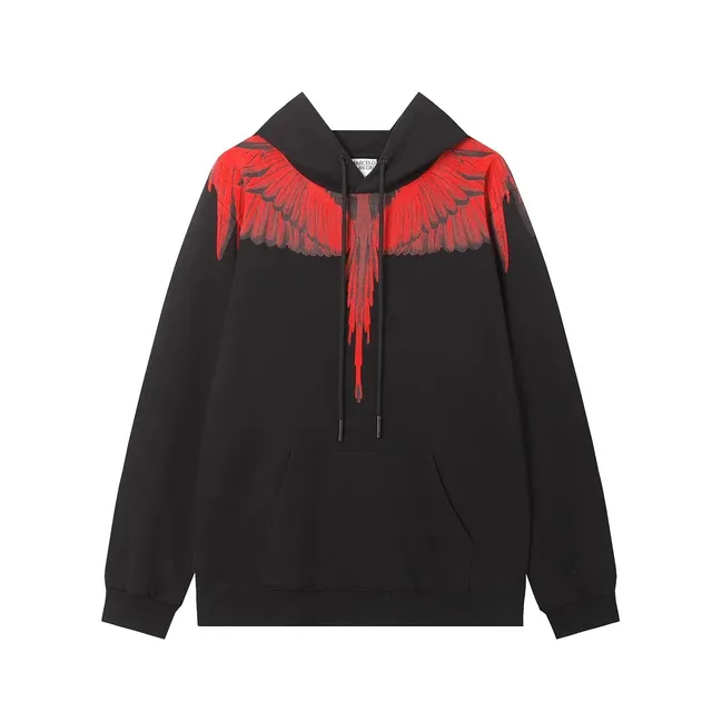 Marcelo Burlon Wings Hoodie Red Wings Print