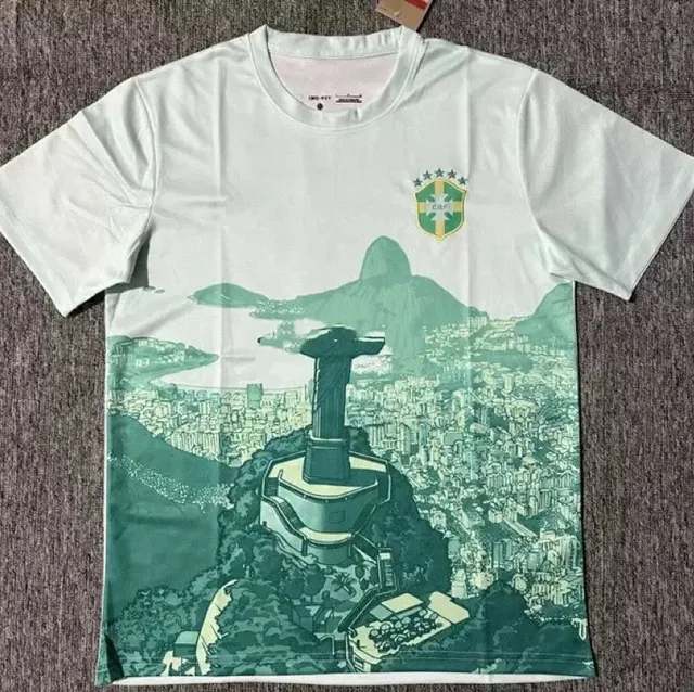 Nike Brazil National Team Jersey Christ the Redeemer Graphic