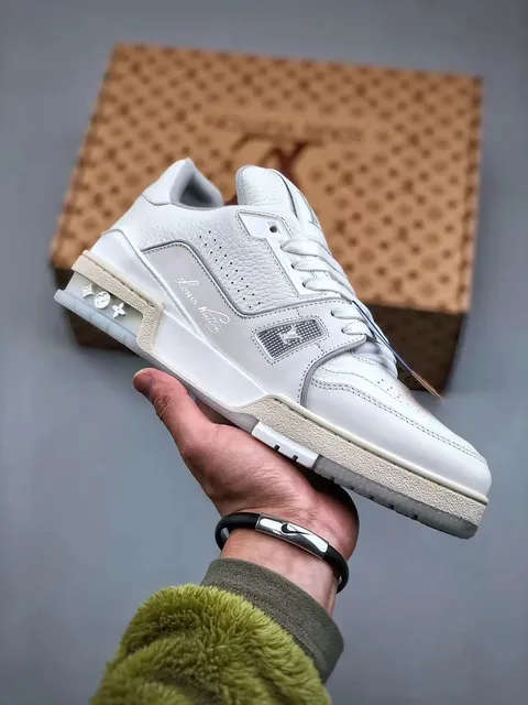 Louis Vuitton LV Trainer White Monogram Leather
