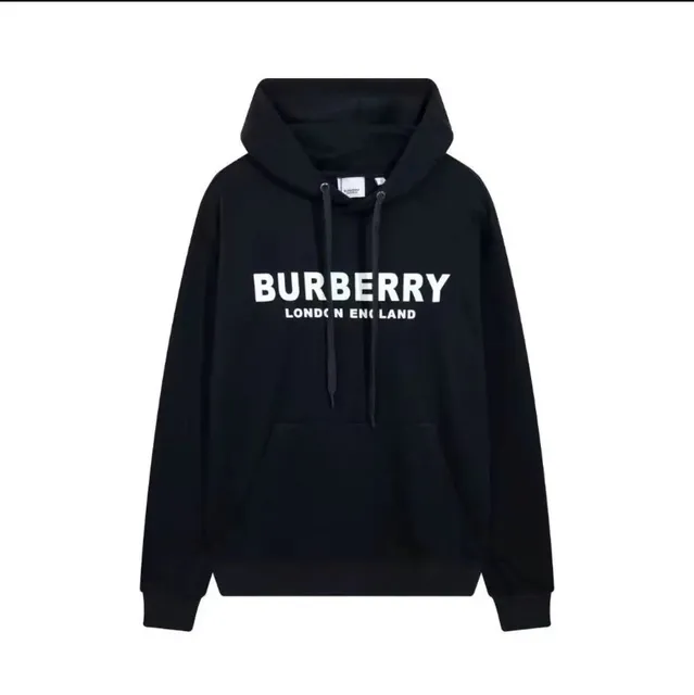 Burberry Logo Hoodie London England Print