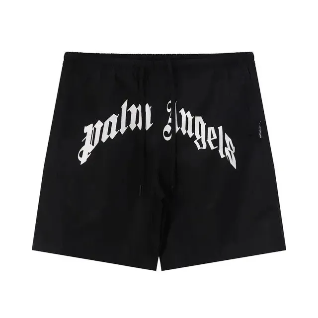 Palm Angels Logo Shorts Gothic Print