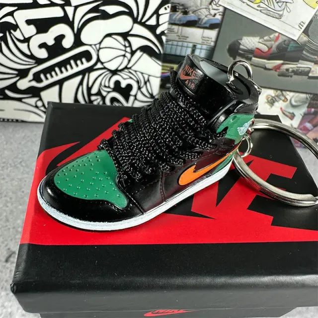 103. black, green and orange + box