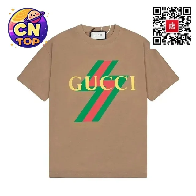 Gucci Logo T-Shirt Green Red Stripe