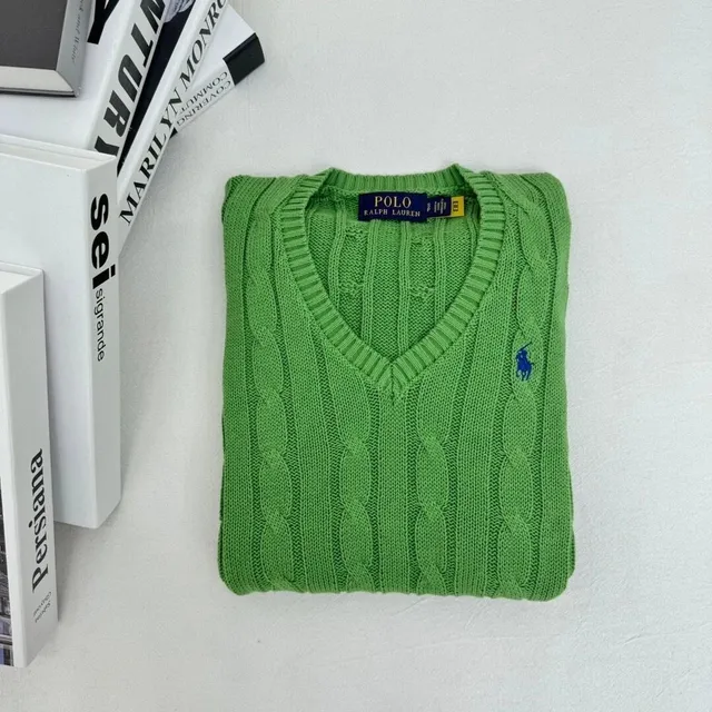 Polo Ralph Lauren Cable Knit V-Neck Sweater Cable Knit