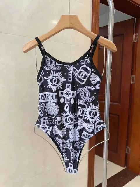 Chanel Logo Print Bodysuit
