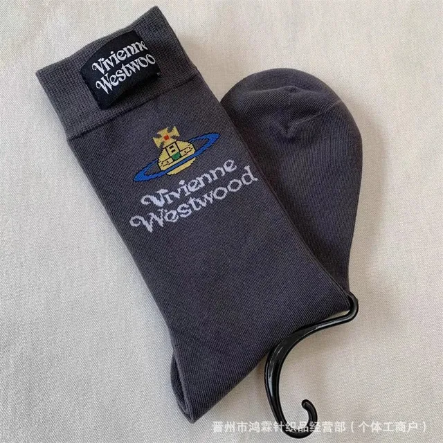 Vivienne Westwood Logo Socks Orb Embroidery
