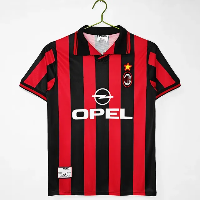 AC Milan Home Jersey 1993-94 Opel Sponsor
