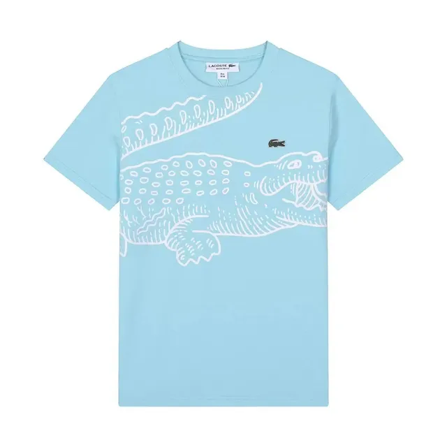 Lacoste Croc Graphic Tee Light Blue