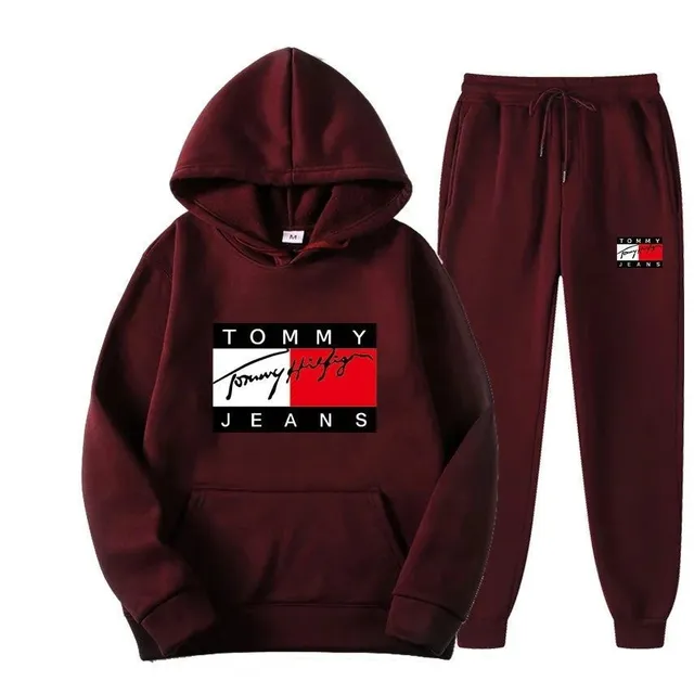 Tommy Hilfiger Hoodie and Joggers Set Tommy Jeans Logo