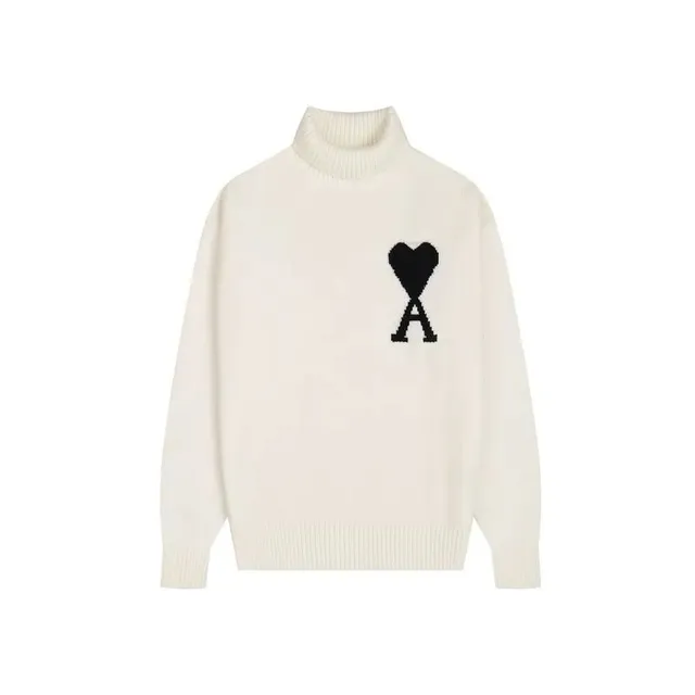 Amiri Turtleneck Sweater Heart Logo