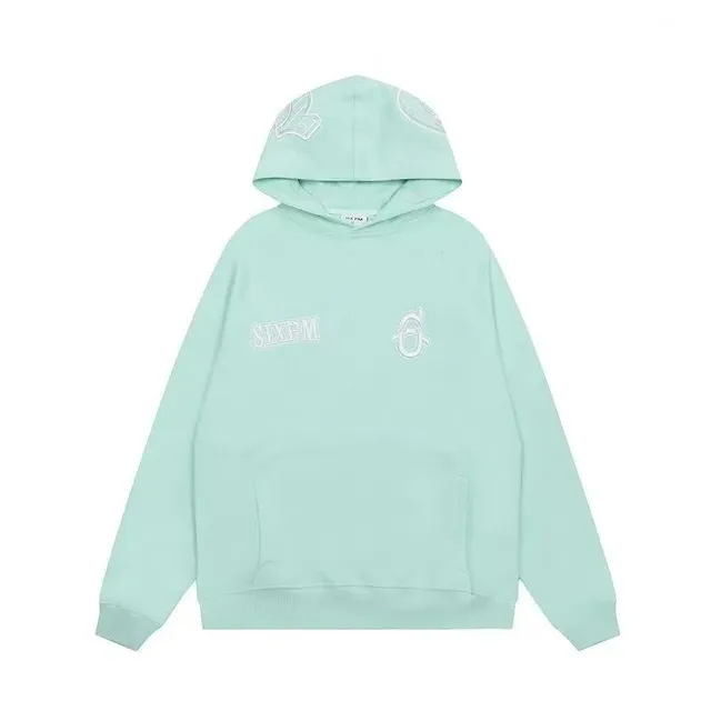 6PM Season Hoodie Mint with Embroidered Logo