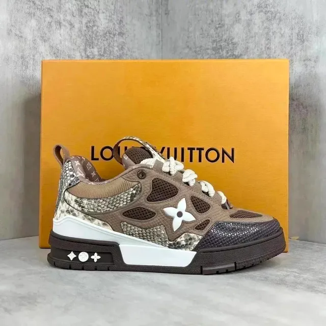 Louis Vuitton LV Trainer Snake Print