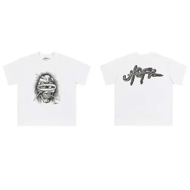 Travis Scott Graphic Tee Skull Print