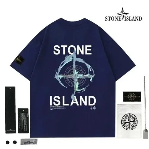 Stone Island Graphic T-Shirt Compass Logo Print