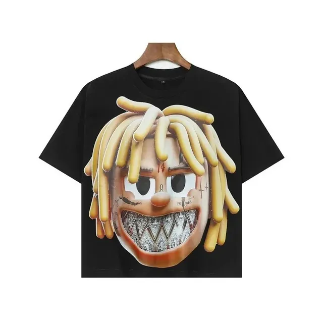 Travis Scott Graphic Tee Rage Face Print