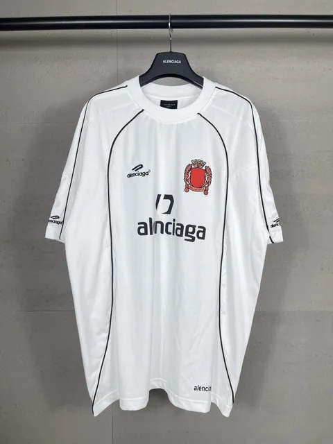Balenciaga Sport Jersey Tee Red Crest