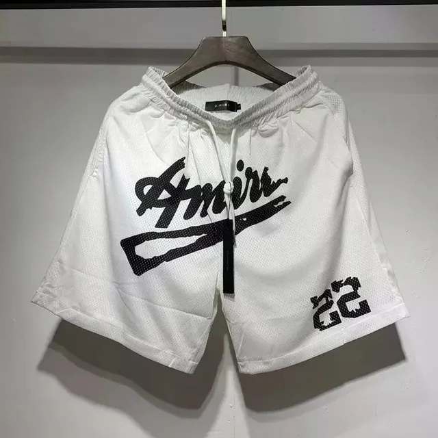 Amiri Mesh Shorts Script Logo