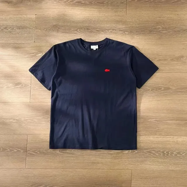 Lacoste Classic Piqué T-Shirt Red Crocodile Logo