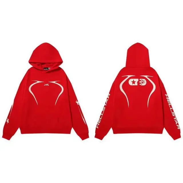 Hellstar Hooded Sweatshirt Star Flame Graphic