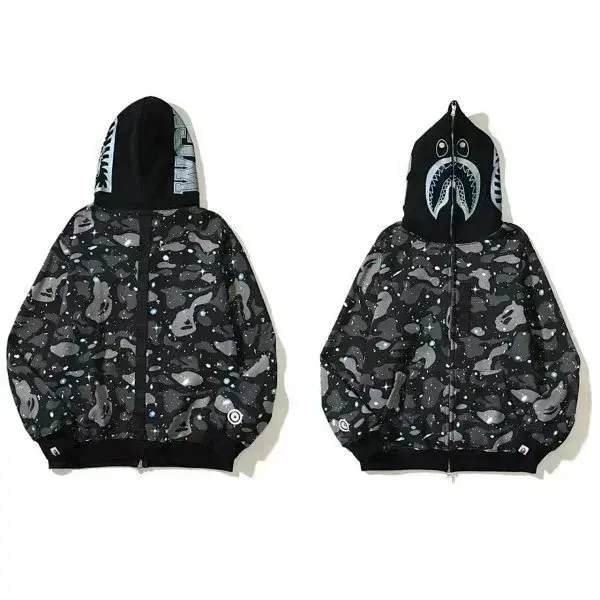 BAPE Shark Hoodie Camouflage Print