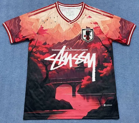 Stüssy Japan National Team Jersey Stussy x JFA Graphic Print