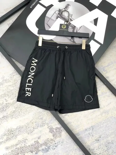 Moncler Logo-Print Shorts Vertical Logo