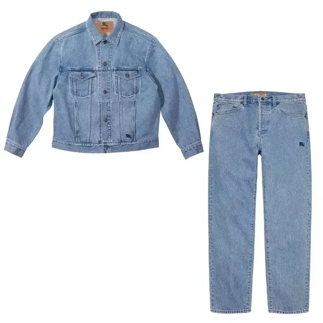 BAPE Denim Jacket and Jeans Set Light Wash