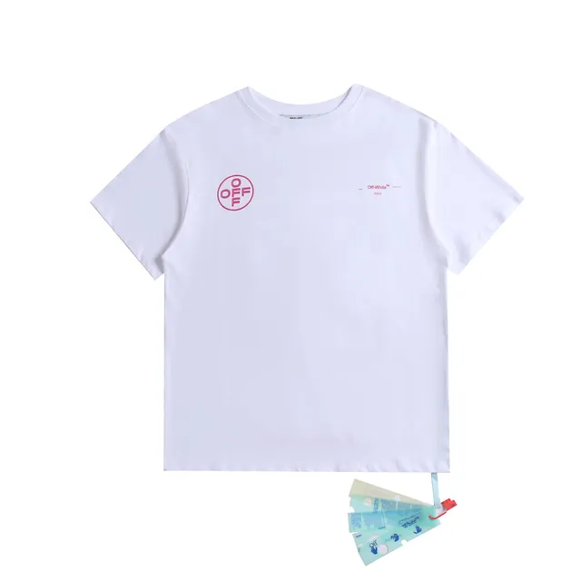 Off-White Circle Logo T-Shirt Pink Logo
