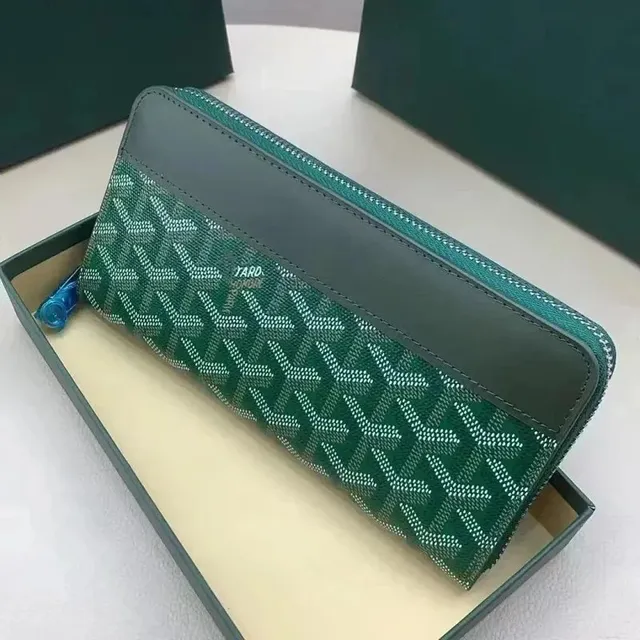 Goyard St. Louis Zipper Wallet Goyardine Canvas