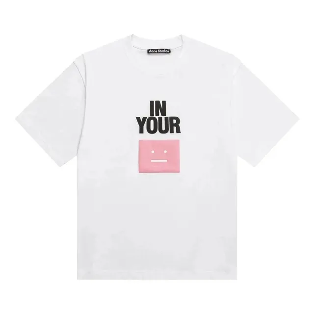 Acne Studios Graphic T-Shirt In Your Pink Face