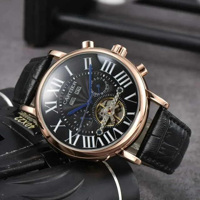 Cartier Santos Chronograph Skeleton Dial