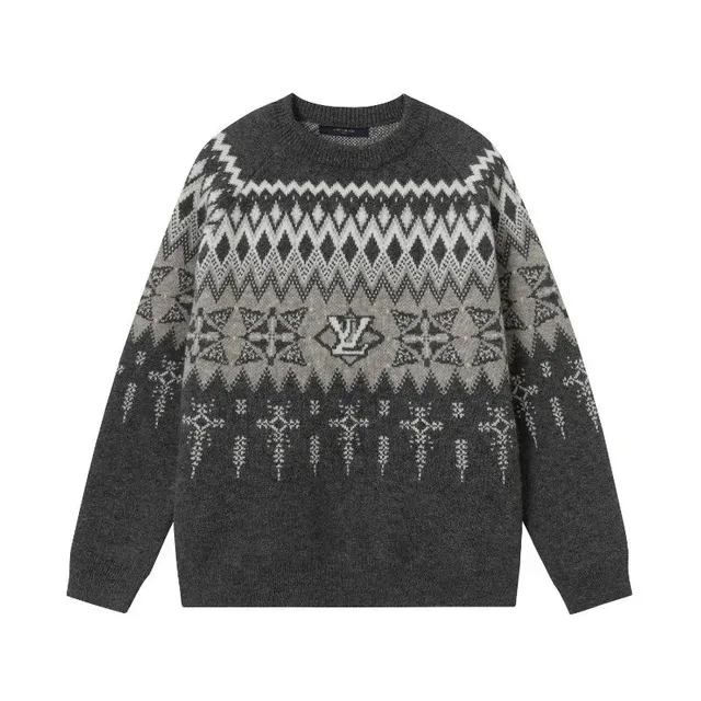 Louis Vuitton Fair Isle Knit Sweater Monogram Pattern