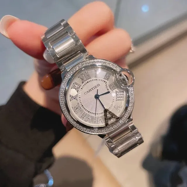 Cartier Ballon Bleu Diamond Bezel
