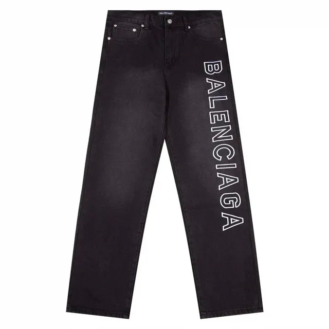 Balenciaga Logo Jeans Vertical Logo