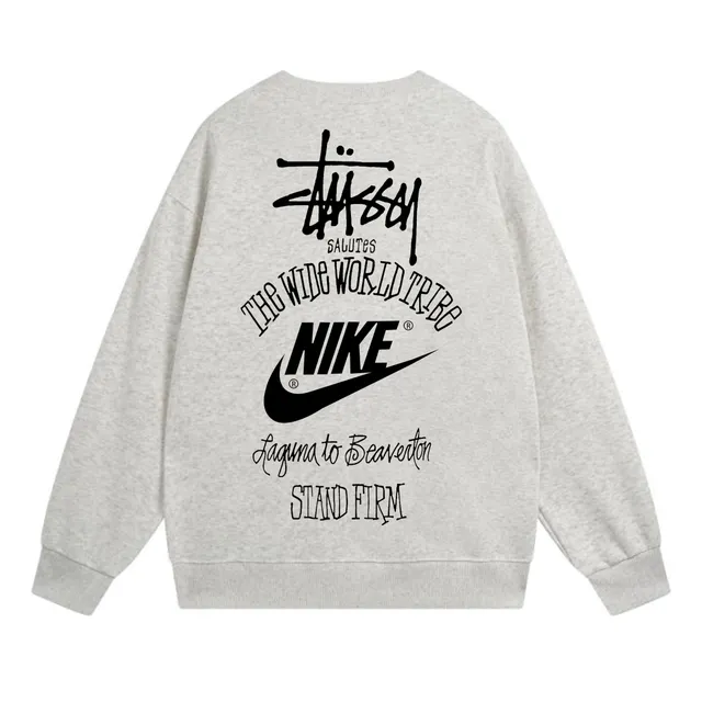 Stüssy × Nike Crewneck Sweatshirt Salutes The Wide World Tribe