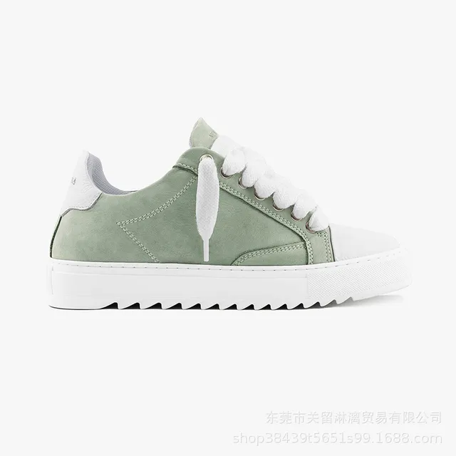 Low-Top Sneaker Mint Green and White